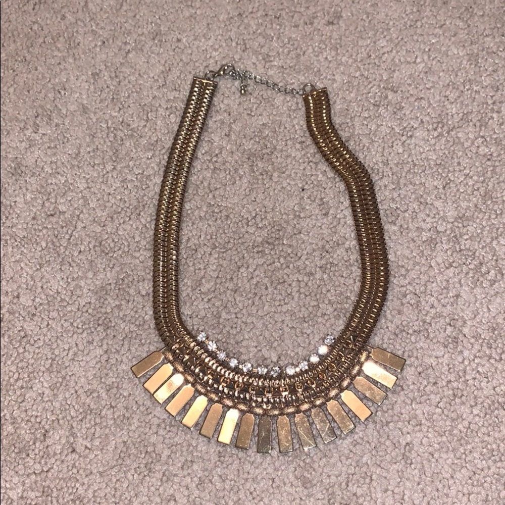 Gold Statement necklace.
